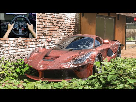 Rebuilding Ferrari LaFerrari 2013 Forza Horizon 5 Logitech G29 Stering Wheel Gameplay