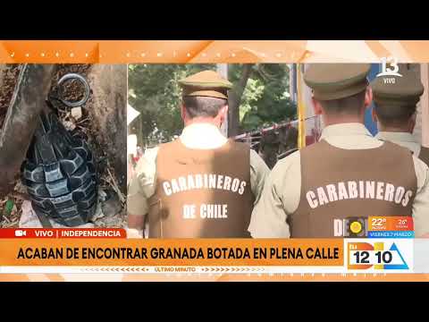 Encuentran supuesta 'granada' en plena calle en la comuna de Independencia | Tu Día | Canal 13