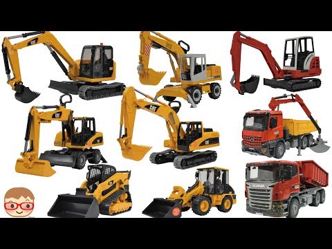 Excavator videos for children | Trucks for Kids | Construction trucks for children |   bruder toys