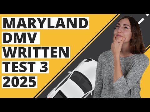 Maryland DMV Written Test 3 2025 (60 Questions with Explained Answers)