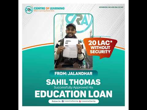 Congratulations to SAHIL for getting loan amount of 20 Lac without collateral