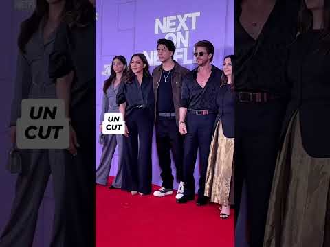 Shah Rukh Khan, Gauri Khan, Aryan Khan & Suhana Khan Graces  Netflix 2025Slate #netflix #srk #shorts