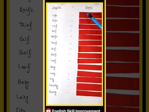 28 Singular and Plural Numbers in 43 Seconds #shorts #grammar