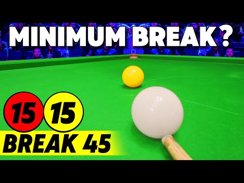 Snooker Minimum Break Total Clearance 15 🔴 15 🟡 World Record