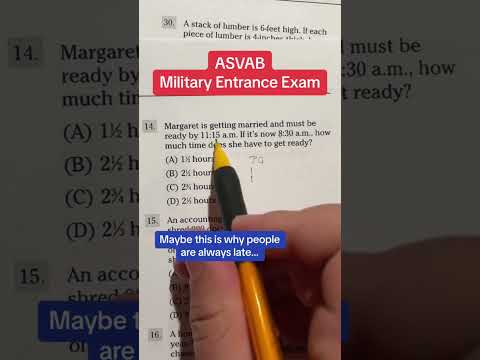 ASVAB Arithmetic Reasoning answers walkthrough 14