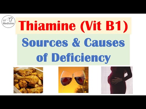 Thiamine (Vit B1) Sources & Causes of Deficiency | Diets, Medications, Gastrointestinal Conditions