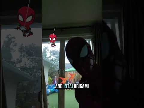 # spider-Man # spidey #. Amazing # Pun #dad joke #origami # unfolded