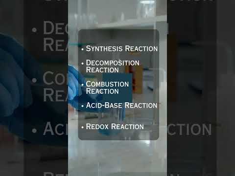 Types of Chemical Reactions #chemistry #chemicalreaction #shorts