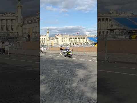 French motorcycle Police in Paris #shortsvideo #paris2024 #travelling #frenchpolice