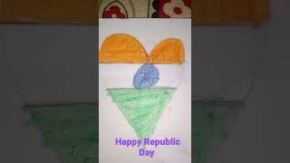 teri mitti/Happy Republic Day drawing/made by my daugther #shorts