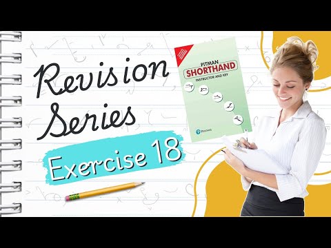 Pitman English Shorthand : Exercise - 18 "REVISION SERIES" Avoid Common Shorthand Mistakes