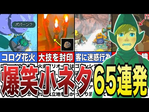 【ティアキン】面白すぎる爆笑小ネタ65連発【ゼルダの伝説ティアーズオブザキングダム】【総集編】【作業用】