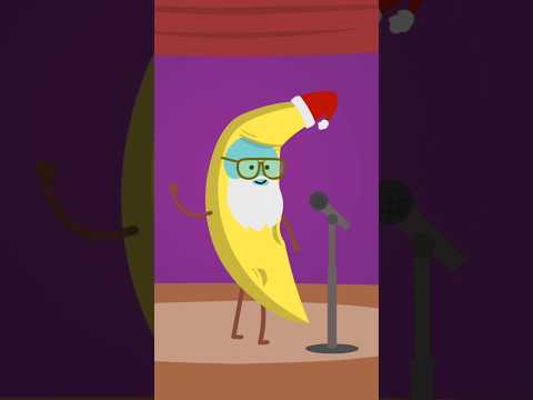 A Festive Banana Seasons Greetings to You Too! #bananasanta #funnybanana