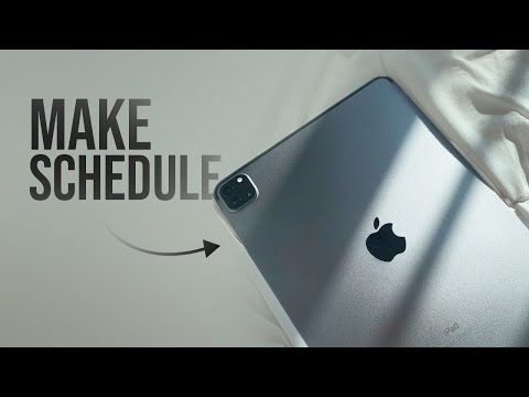 How to Make Schedule in iPad (tutorial)