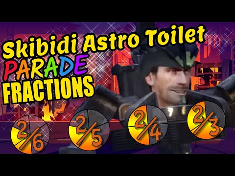 Skibidi Astro Toilet Teaching Simple Fractions Educational Math Video for Kids