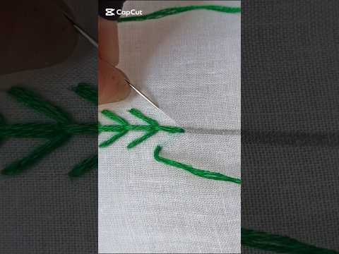 Basic hand embroidery design#craft #embroidery #sewing #handwork #diy #trending