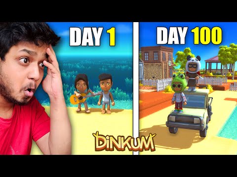 Can we Friends Survive 100 Days in Cute Minecraft World of Dinkum?