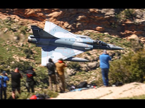 F-4 PHANTOMS FLYING LOW WITH MANY INTERNATIONAL JETS IN GREECE - 4K