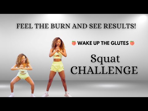 The BEST Squat Challenge YET- SCULPT THE BOOTY, THIGHS and HIPS