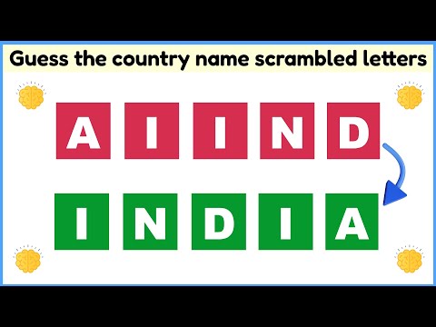 Guess the Country Name | Fun Word Scramble Challenge | Country Name Challenge for Kids