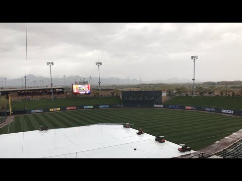 Spring training games impacted by weather