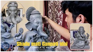 Making of eco-friendly Ganpati idol with Shadu mati | Part-1 |हाती बनवलेली शाडू मातीची मूर्ती .