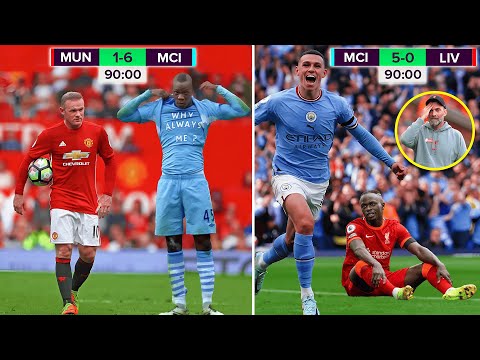 10 Times Manchester City Destroyed Big Teams in the Premier League