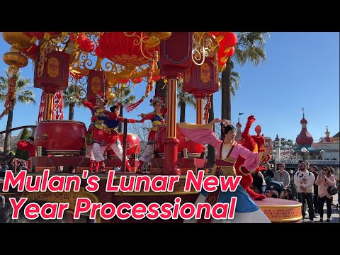 [4K] Mulan’s Lunar New Year Processional Cavalcade at Disney California Adventure Park