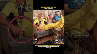 Mitchell Marsh With The World Cup 😳 | India vs Australia | #indvsaus #mitchellmarsh #cwc23 #shorts