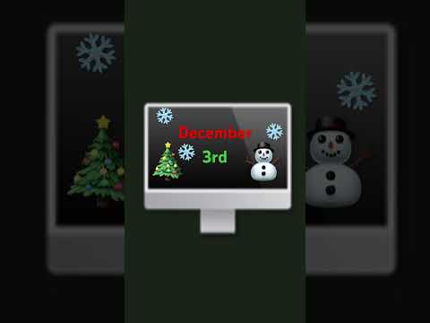 Christmas Monitor December 3rd #christmas #snow #snowman #december