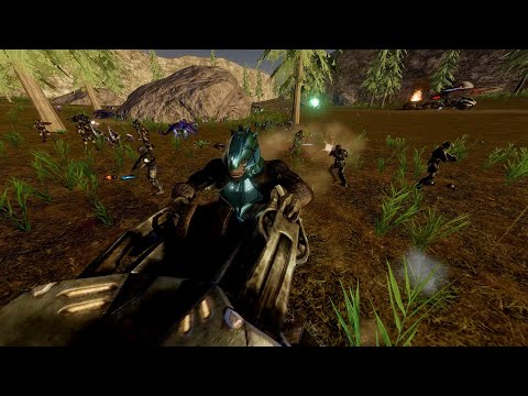 UNSC Alliance defends from the COVENANT - HALO 3 AI BATTLE