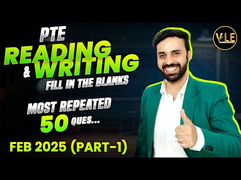 PTE Reading and Writing Fill in the Blanks | Real Exam Predictions February 2025 | VLE