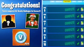 what happens when you COMPLETE ALL Weekly Challenges in Fortnite! (NEW Season 6 Rewards???)