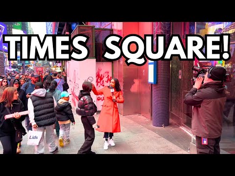 Walking TIMES SQUARE NYC Right Before New Year's Eve 2025!