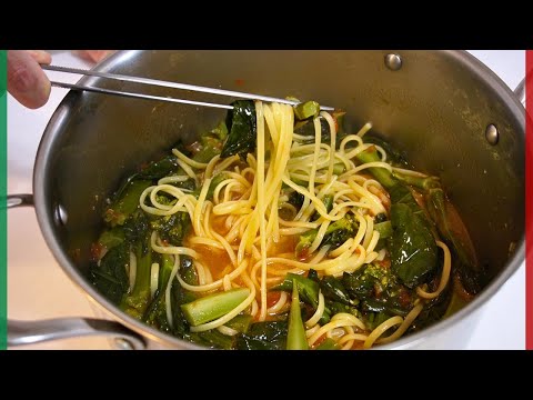 懐かしい故郷カラブリアのパスタ【Pasta con broccoli di razza】