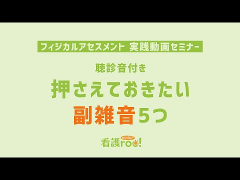 【聴診音付き】押さえておきたい副雑音5つ