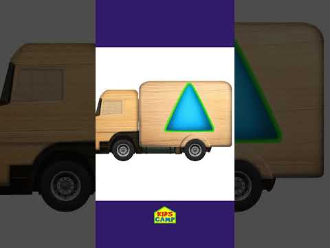 Learn Shapes With Wooden Truck #shorts #learnshapes #educationalvideo