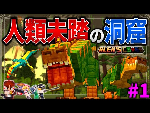 【Minecraft】地下世界には人類未踏の巨大洞窟が存在した！「五大洞窟探査日記」#1【ゆっくり実況】【マイクラ】【マルチプレイ】Alex's Caves