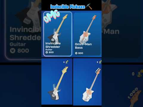 Invincible Pickaxe/guitar⛏️ 🎸 #fortnite #pickaxe #fortniteskins #Invincible  #fortnitebattleroyale