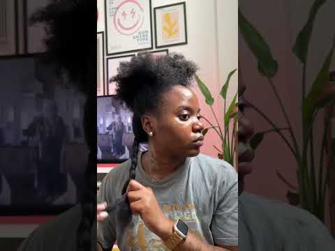 Trim and blow dry routine #hairtrimming #naturalhair #healthyhair