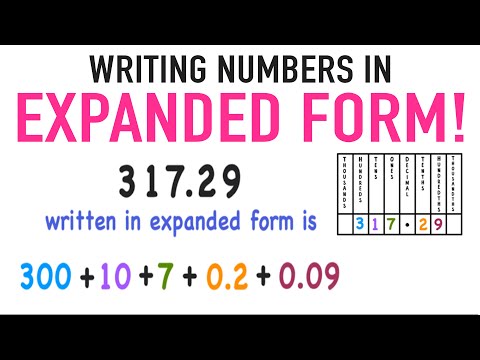 Writing Numbers in Expanded Form with Decimals Included!