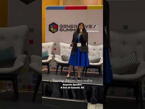 Manvi was keynote speaker at Generative AI Summit, NZ 2023