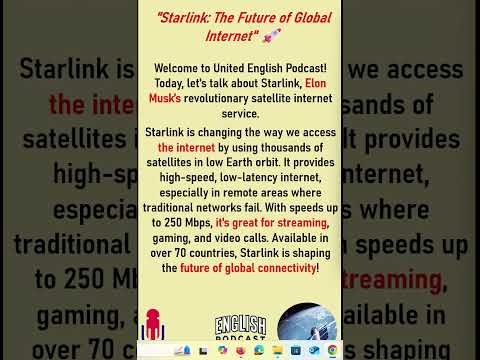 Sleeping English learning | Starlink: The Future of Global Internet #englishpodcast #english