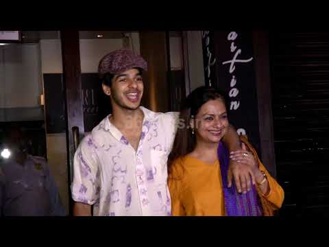 Ishaan Khattar Celebrates His Birthday With Mom Neelima Azeem and Shahid Kapoor