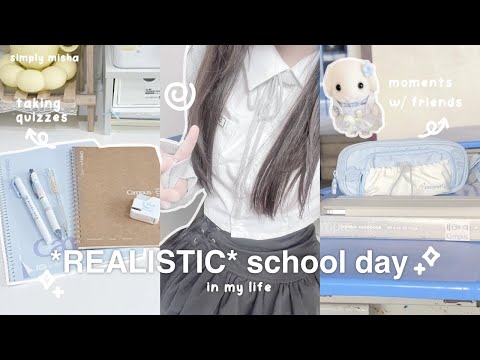 a *REALISTIC* school day in my life 🗒️📓: spend a day at school w me + with friends, stationary pal