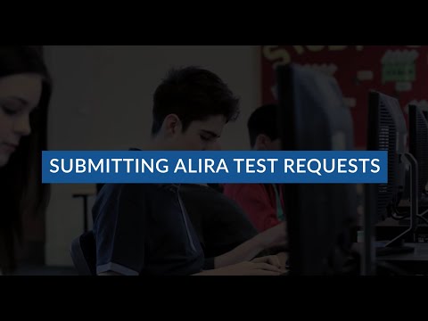 Submitting ALIRA Test Requests from your Client Site Account