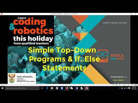 Grade 8 Coding | Lesson 20 | Simple Top Down Programs