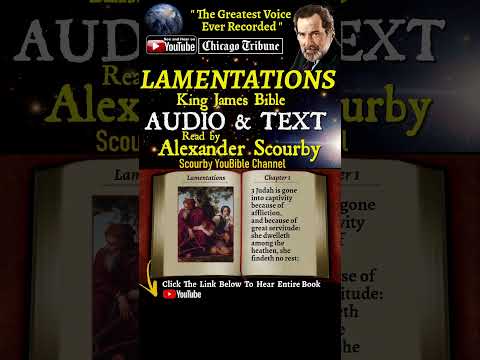 25~Book of Lamentations | By A. Scourby | AUDIO & TEXT | God is Spirit, Truth & Love #youtubeshorts