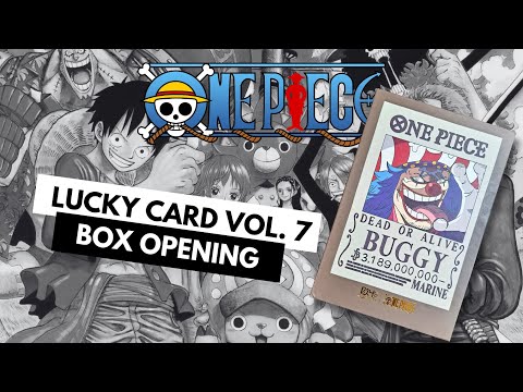 a few more ONE PIECE cards, with a Lucky Card vol. 7 - the 'wanted' poster boxes!