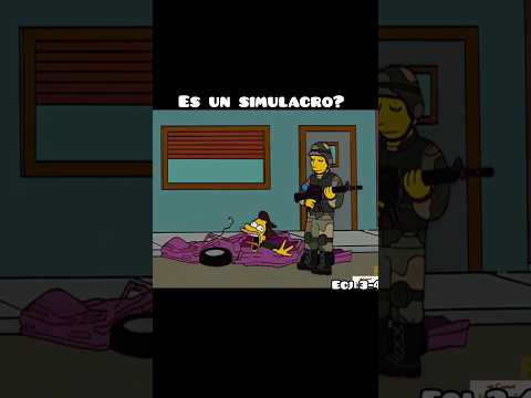 Es Un Simulacro 🤣 #thesimpsons #funny #humor #shorts #shortsfeed #shortsviral